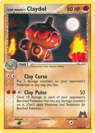 Team Magma's Claydol 033/95/95 - Uncommon