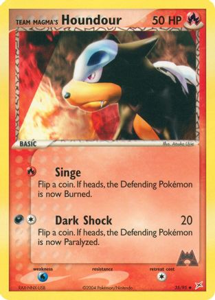 Team Magma's Houndour 035/95/95 - Uncommon