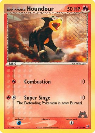 Team Magma's Houndour 062/95/95 - Common