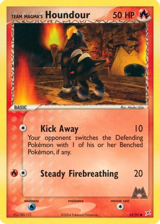 Team Magma's Houndour 063/95/95 - Common