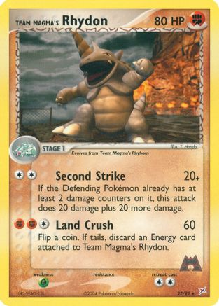 Team Magma's Rhydon 022/95/95 - Rare