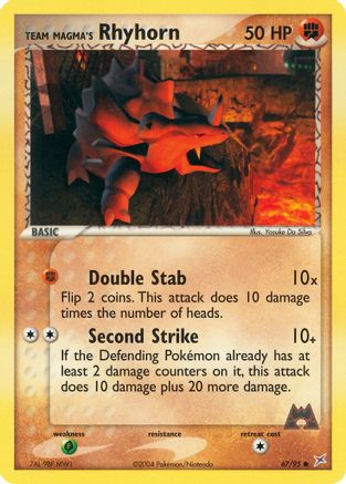 Team Magma's Rhyhorn 067/95/95 - Common