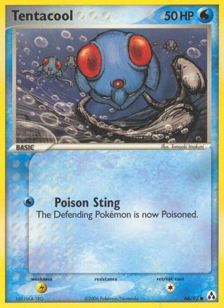 Tentacool 066/92/92 - Common - Reverse Holofoil