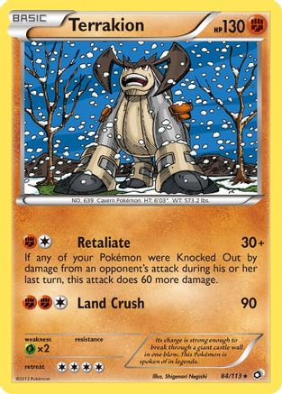 Terrakion 084/113 - Holo Rare - Holofoil