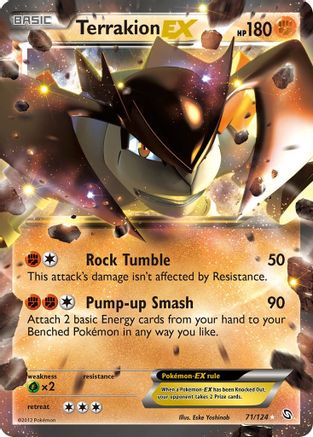 Terrakion EX 071/124 - Ultra Rare - Holofoil