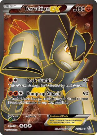 Terrakion EX (121 Full Art) 121/124 - Ultra Rare - Holofoil