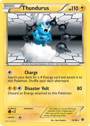 Thundurus 035/98 - Holo Rare - Holofoil