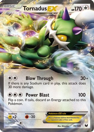 Tornadus EX 090/108 - Ultra Rare - Holofoil