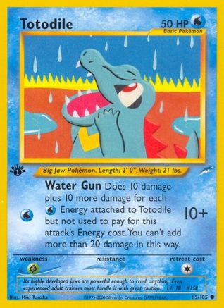 Totodile 085/105/105 - Common - 1st Edition