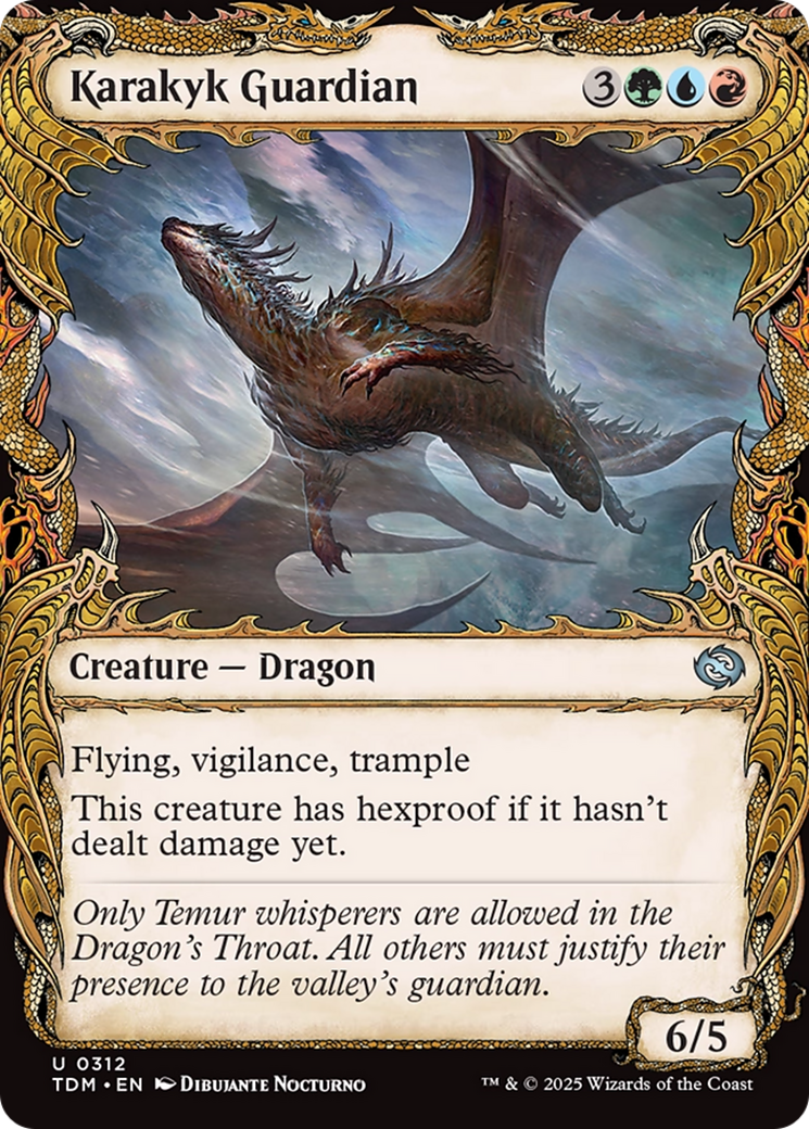 Karakyk Guardian (Showcase) (TDM-312) - Tarkir: Dragonstorm Foil