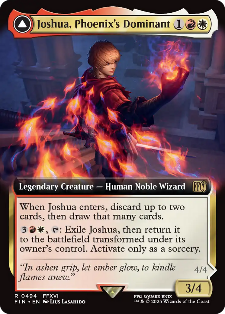 Joshua, Phoenix's Dominant (Extended Art) (FCA-494) - FINAL FANTASY Foil