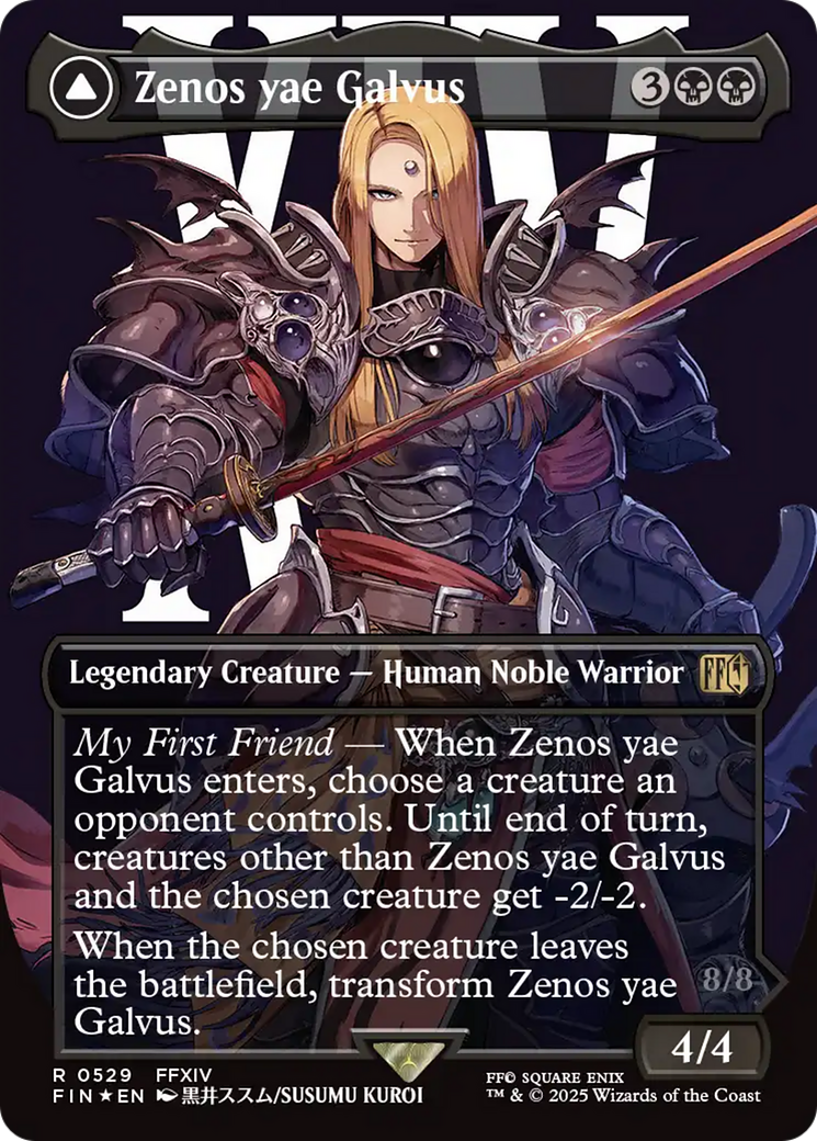Zenos Yae Galvus (Borderless) (Surge Foil) (FIN-529) - FINAL FANTASY