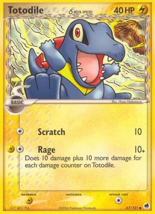 Totodile (Delta Species) 067/101/101 - Common - Reverse Holofoil