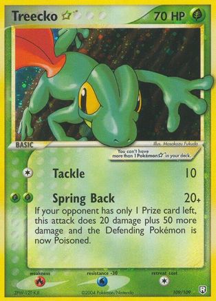 Treecko Star 109/109 - Ultra Rare