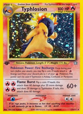 Typhlosion (17) 017/111/111 - Holo Rare - Unlimited Holofoil