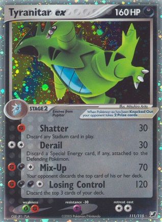 Tyranitar ex 111/115 - Ultra Rare - Holofoil