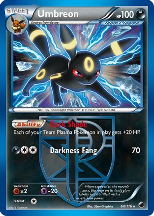 Umbreon (Team Plasma) 064/116/116 - Holo Rare - Holofoil