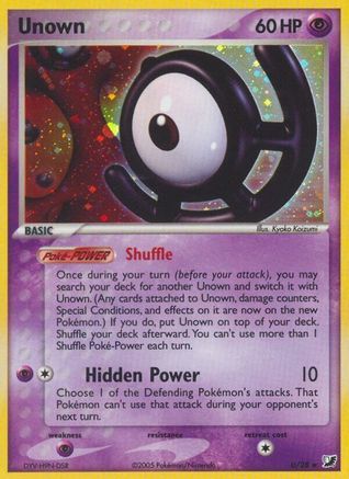 Unown (U) 00U/115 - Holo Rare - Holofoil