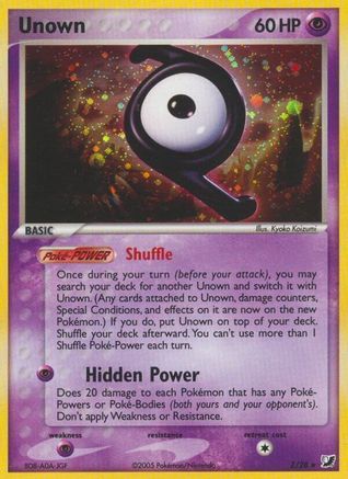 Unown (Z) 00Z/115 - Holo Rare - Holofoil