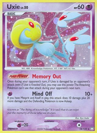 Uxie 018/123/123 - Holo Rare - Holofoil