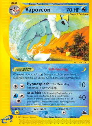 Vaporeon 033/144 - Rare