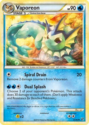 Vaporeon 041/90/90 - Uncommon
