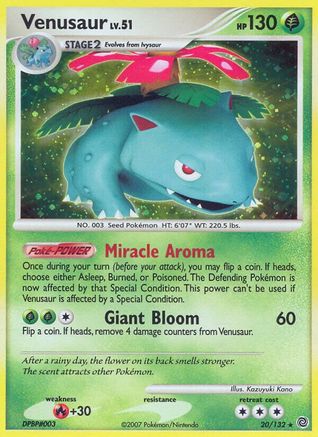 Venusaur 020/132/132 - Holo Rare - Holofoil