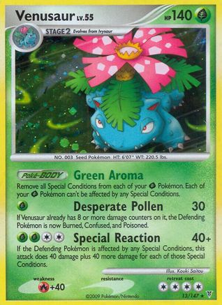 Venusaur 013/147 - Holo Rare - Holofoil