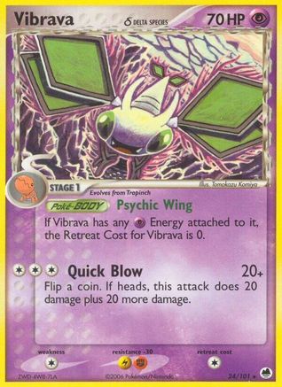 Vibrava 024/101/101 - Rare - Reverse Holofoil