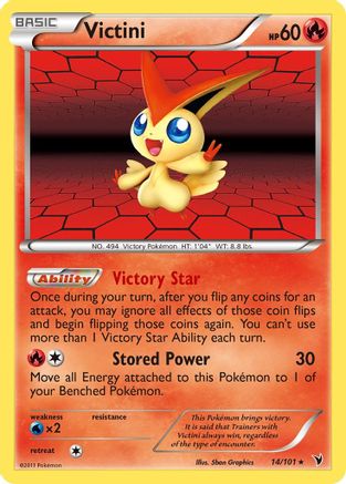 Victini (14) 014/101 - Holo Rare - Holofoil