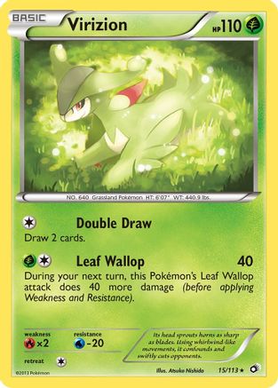 Virizion 015/113/113 - Holo Rare - Holofoil