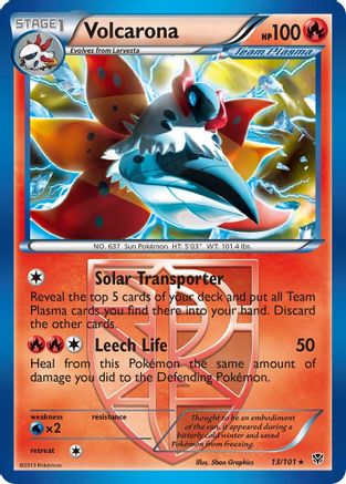 Volcarona (Team Plasma) 013/101/101 - Rare
