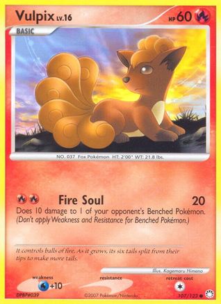 Vulpix 107/123/123 - Common