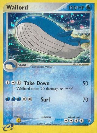 Wailord 014/109/109 - Holo Rare - Holofoil