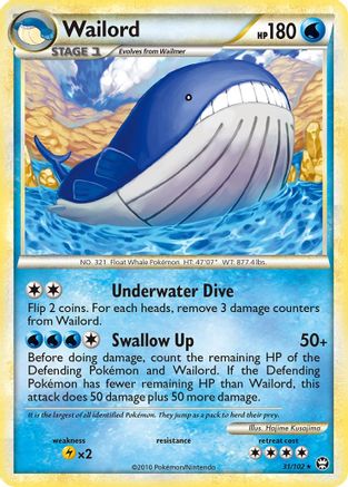 Wailord 031/102/102 - Rare