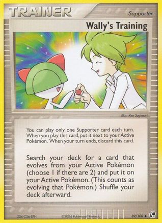 Wally's Training 089/100/100 - Uncommon - Reverse Holofoil