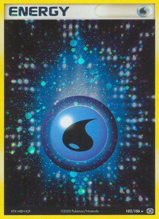 Water Energy 103/106/106 - Holo Rare