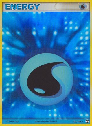 Water Energy 105/108/108 - Rare - Holofoil