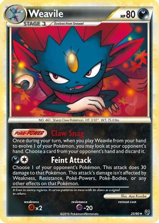 Weavile 025/90 - Rare