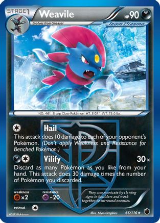 Weavile (Team Plasma) 066/116 - Rare
