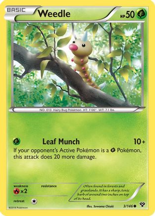 Weedle 003/146 - Common