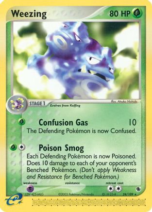 Weezing 024/109/109 - Rare