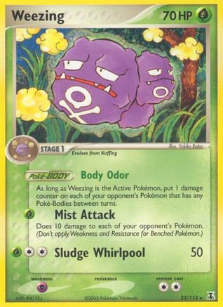 Weezing 033/113 - Rare - Reverse Holofoil