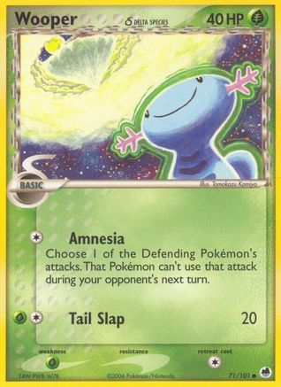 Wooper (Delta Species) 071/101/101 - Common - Reverse Holofoil