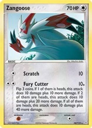 Zangoose 034/110 - Rare - Reverse Holofoil