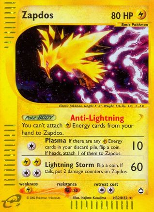 Zapdos (H32) H32/147 - Holo Rare - Holofoil