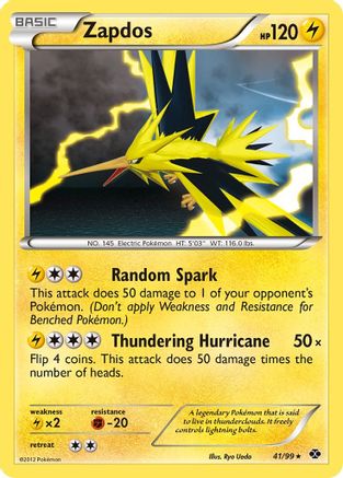 Zapdos 041/99/99 - Holo Rare - Holofoil