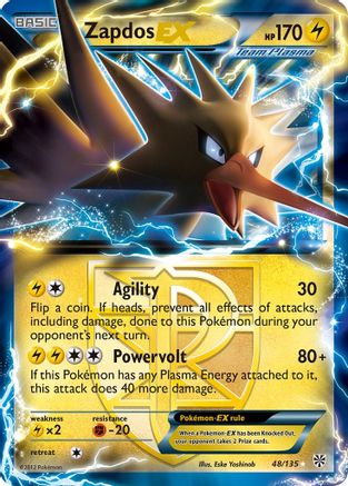 Zapdos EX (Team Plasma) 048/135/135 - Ultra Rare - Holofoil