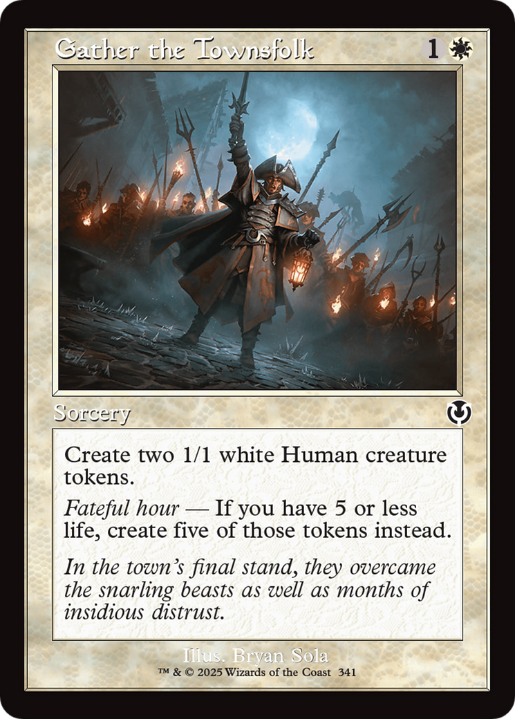 Gather the Townsfolk (Retro Frame) (-341) - Innistrad Remastered Foil
