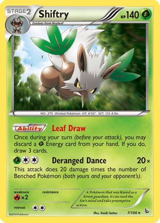 Shiftry 007/106 - Holo Rare - Reverse Holofoil